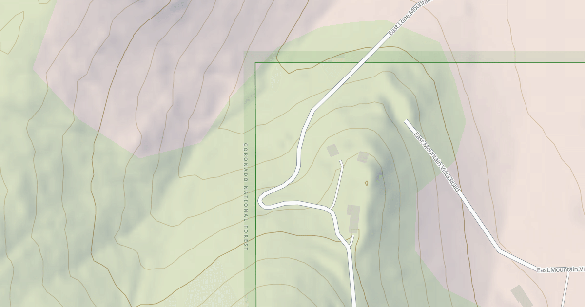 Map preview of LONE MOUNTAIN ROAD