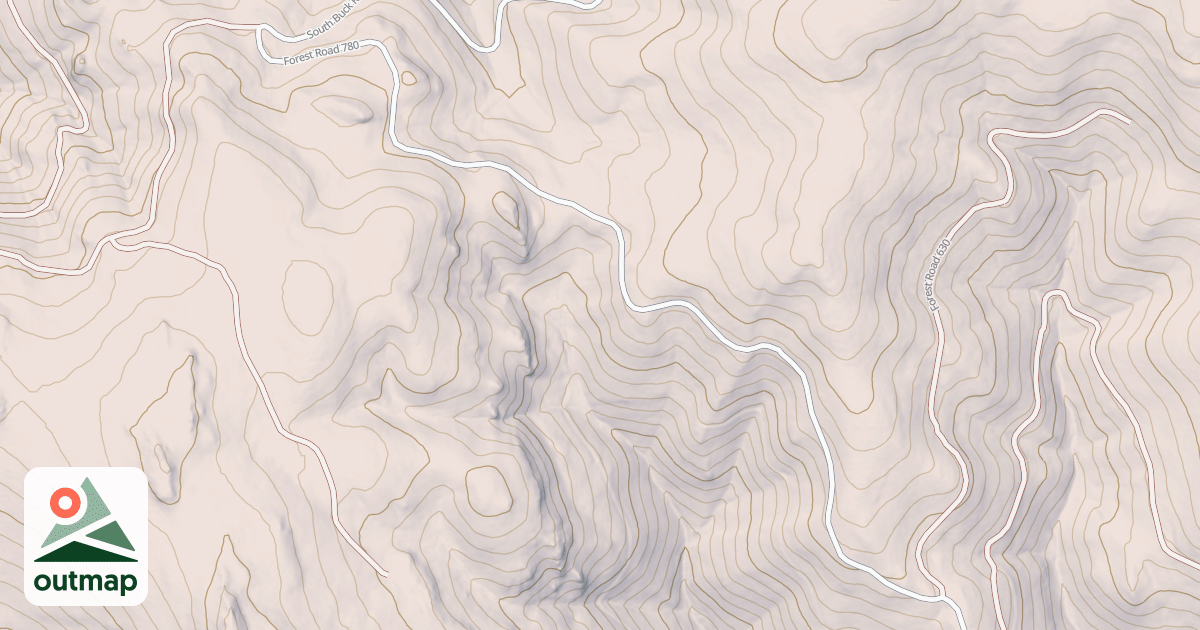 Map of USFS National Forest System Roads {D69CF58E-7F22-4F2F-9A15-D7C40796DBFD}