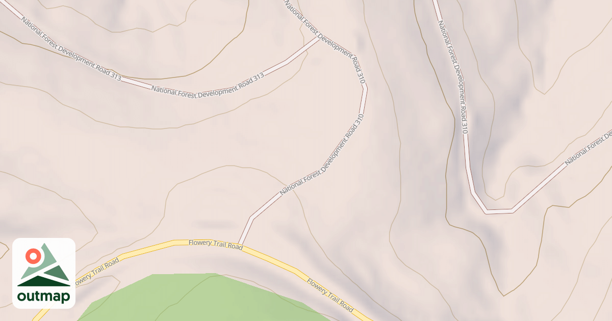 Map of USFS Motor Vehicle Use Map Roads {046655AB-4EA8-4B68-8607-E0B31A2F37BB}