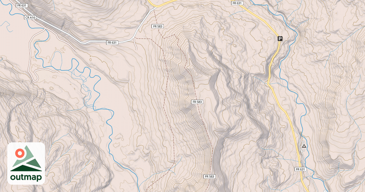 Map of Piedra Stock Dr