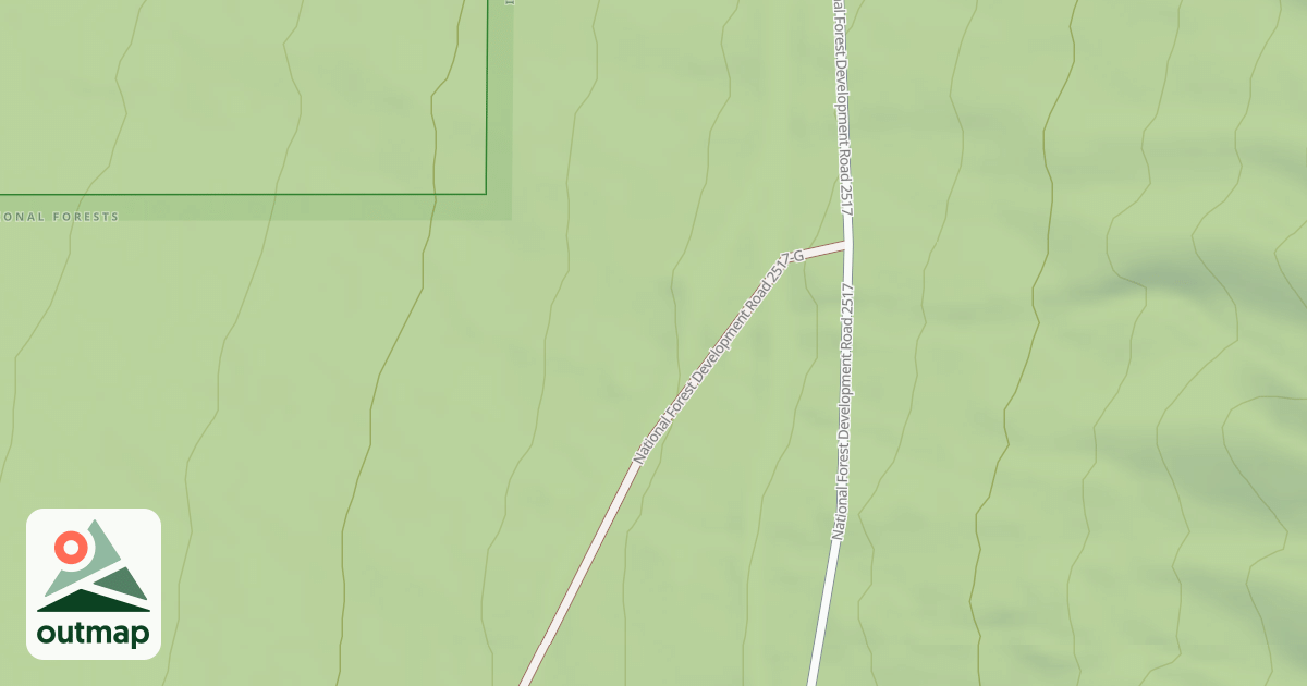 Map of COPPER FALLS G
