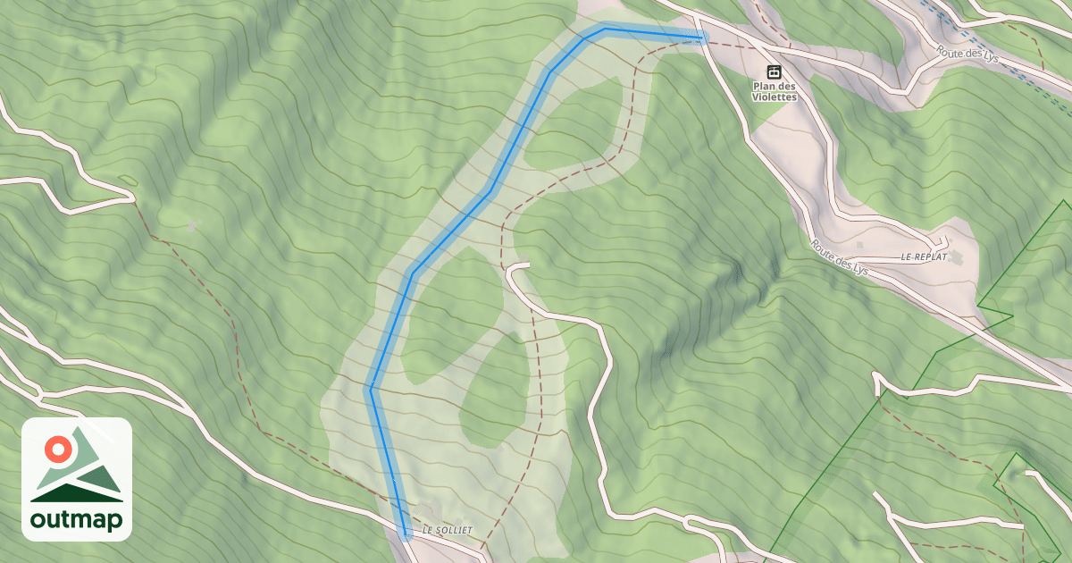 Map of Aiguille Rouge