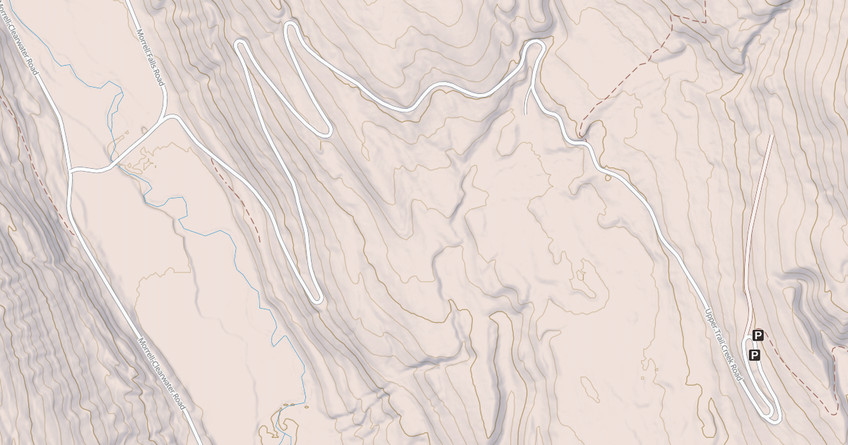Map preview of UPPER TRAIL CREEK