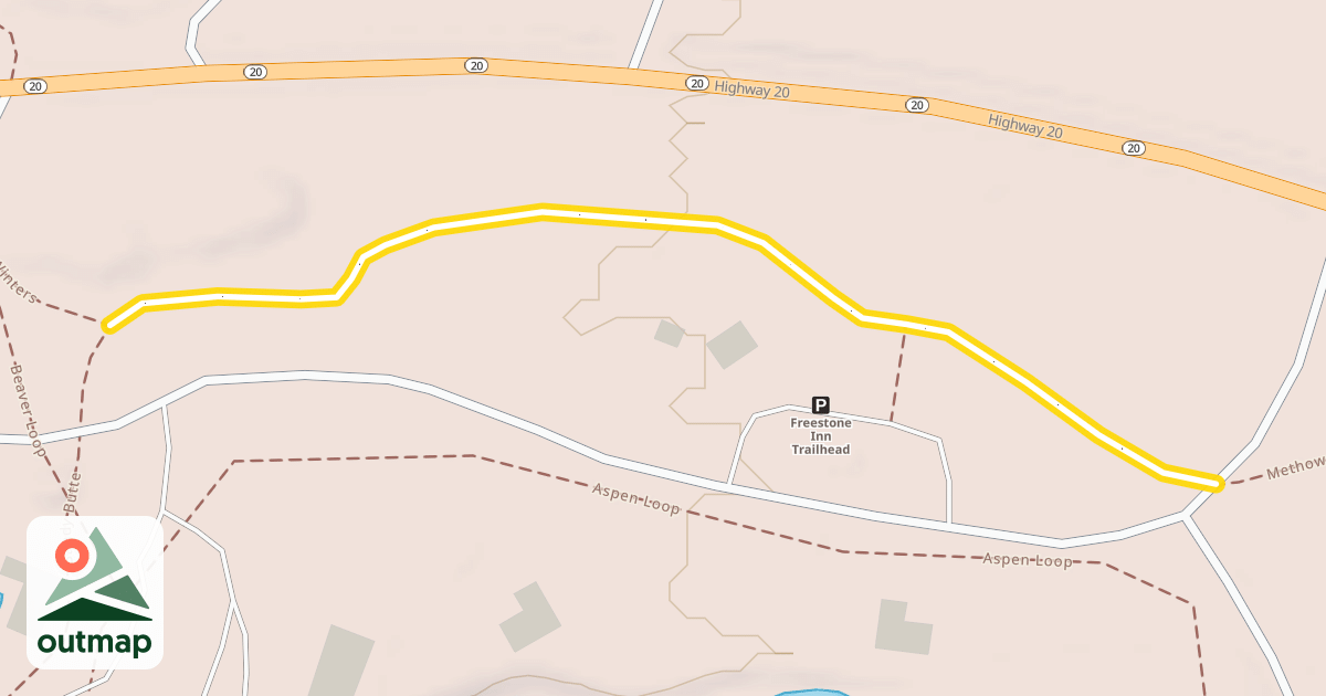 Map of Methow Valley Community Trail- Mazama to Freestone Inn