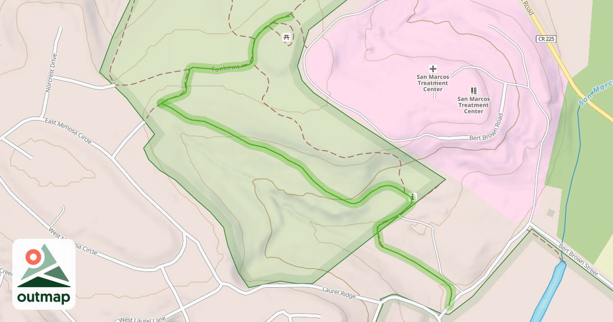 Map of Tonkawa in Hays