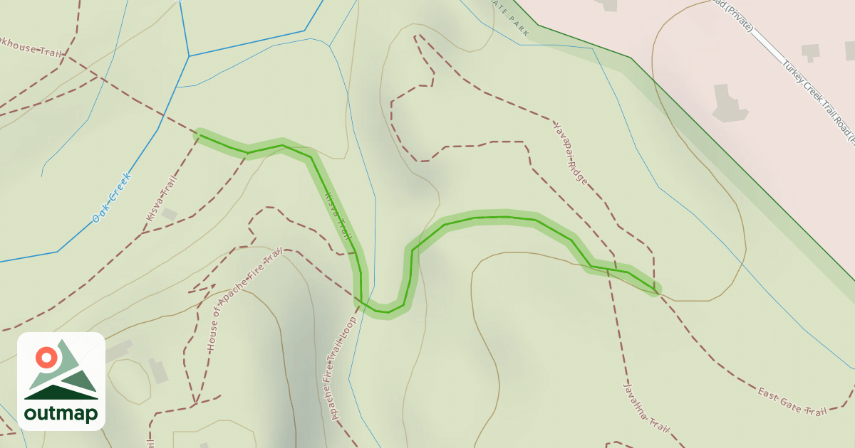 Map of Kisva Trail