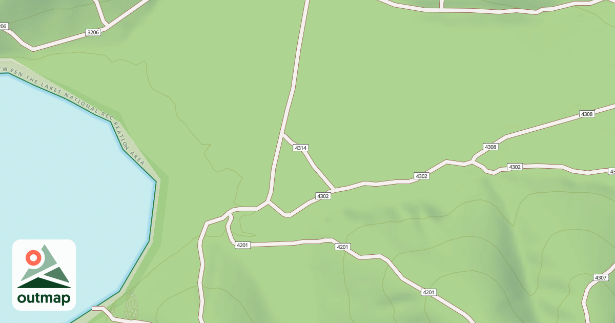 Map of USFS Motor Vehicle Use Map Trails 19705