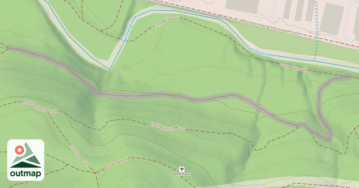 Map of Fernwood Trail