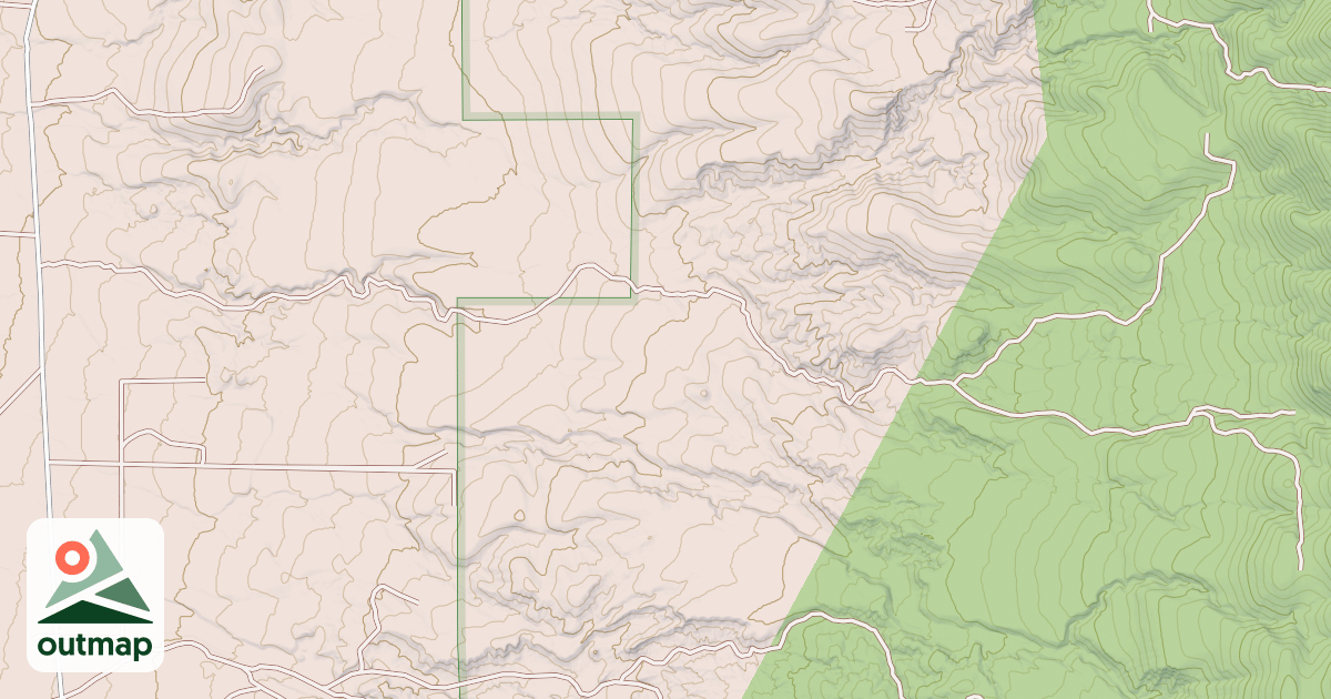 Map of LONG DRY CANYON ROAD