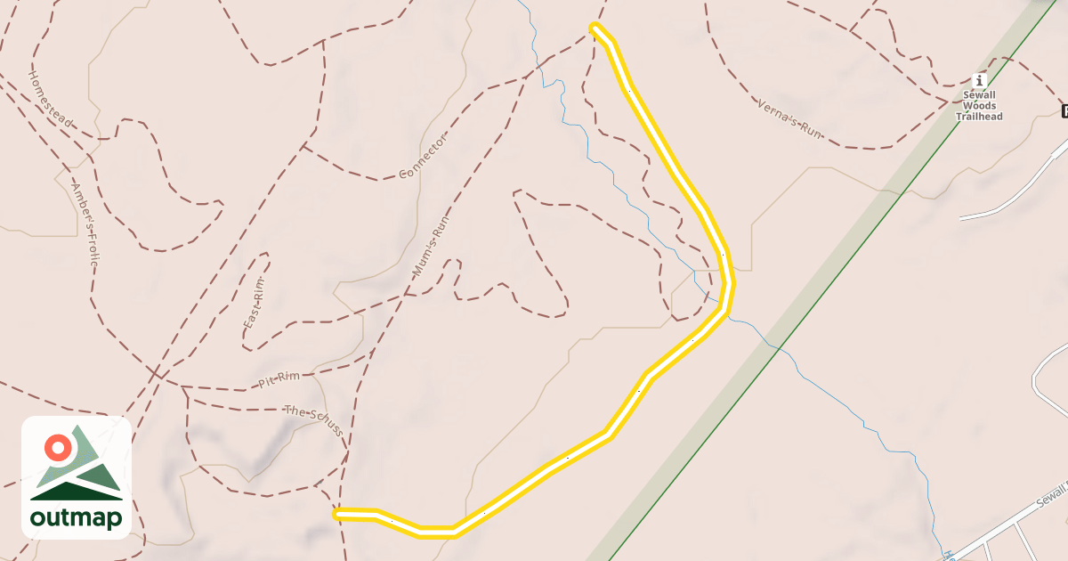 Map of Lower Bridge Trail