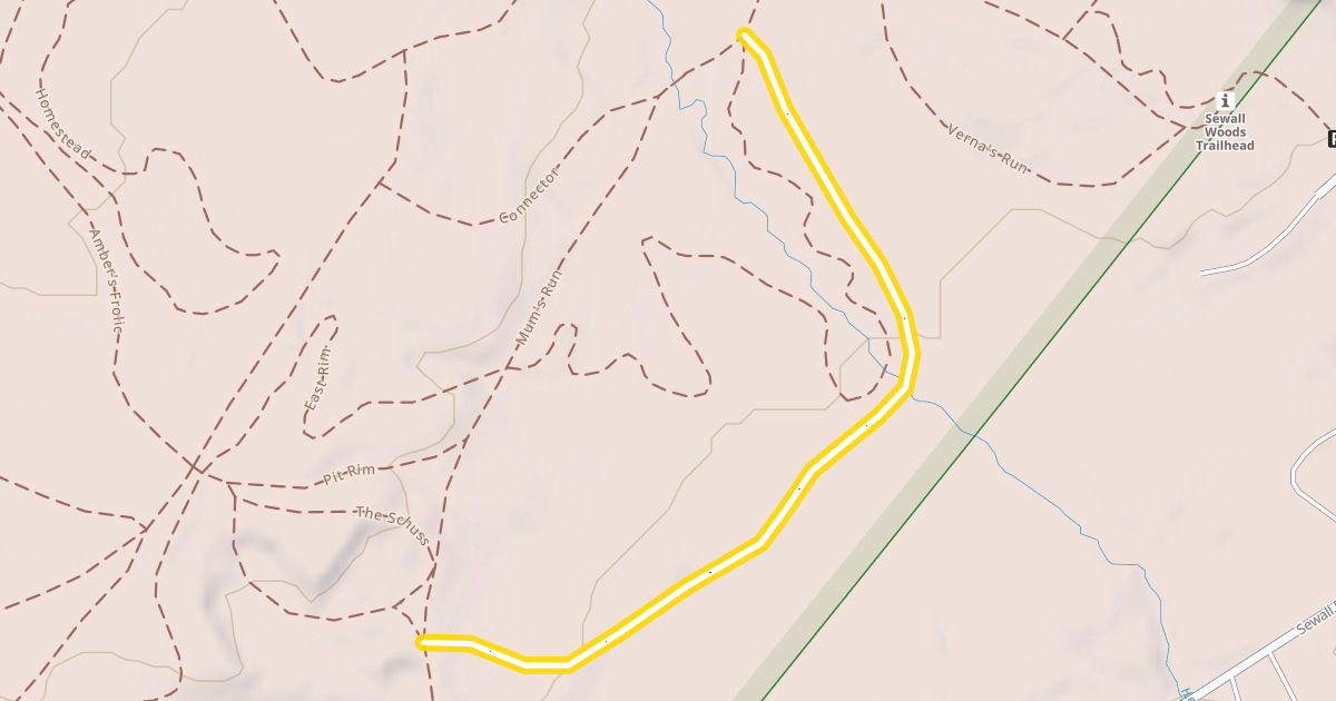 Map preview of Lower Bridge Trail