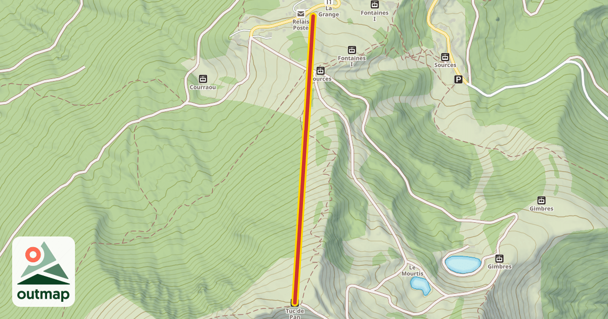 Map of Tuc de Pan
