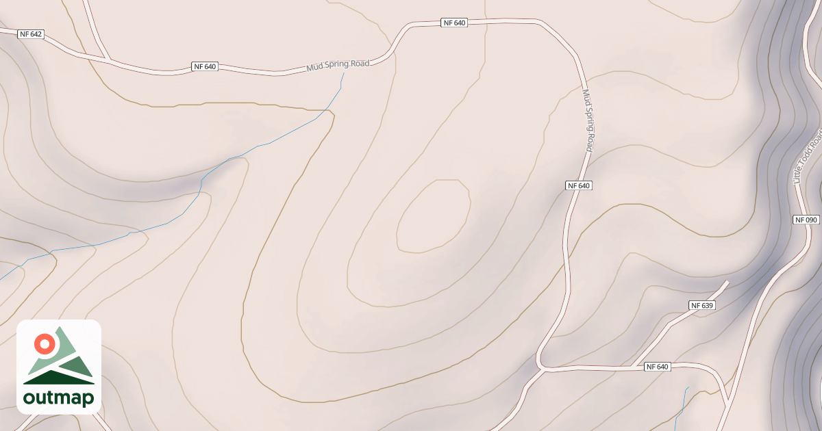 Map of MUD SPRING