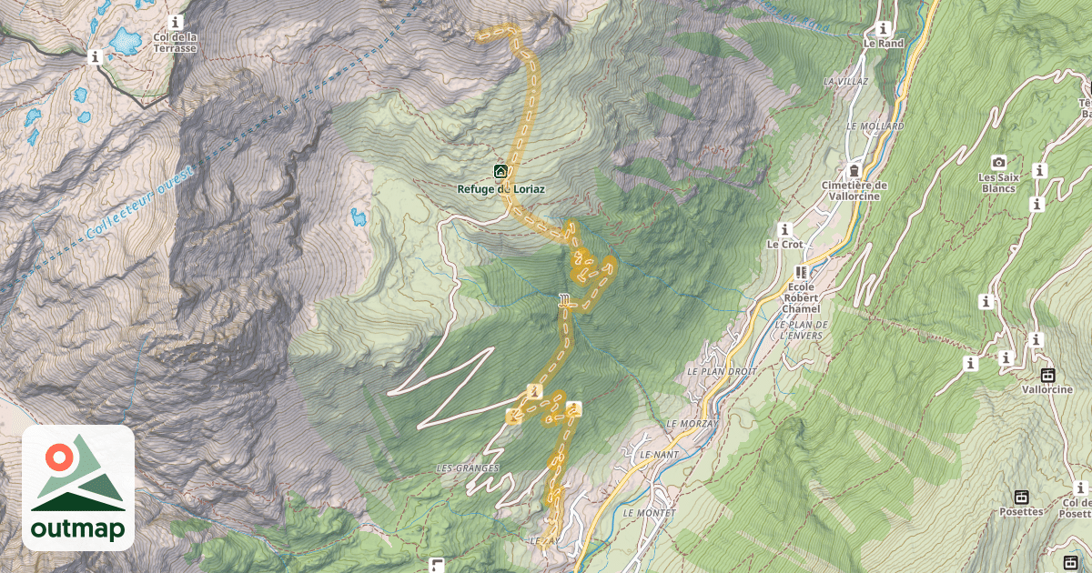 Map of Le Charmoz — Le Couteray