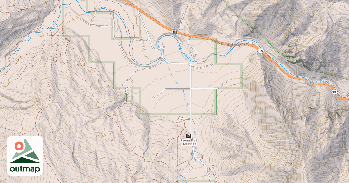 Map of BRYAN FLAT