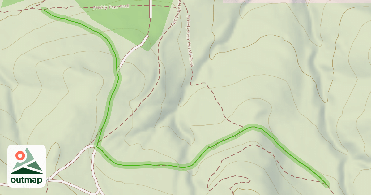 Map of Prickly Pear Trail