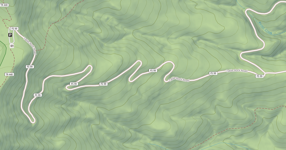 Map preview of TABLE ROCK