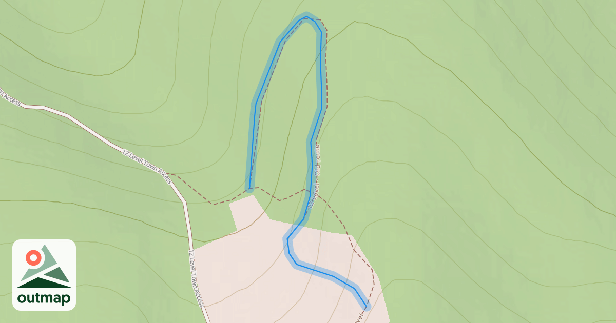 Map of 12 Level - Old route