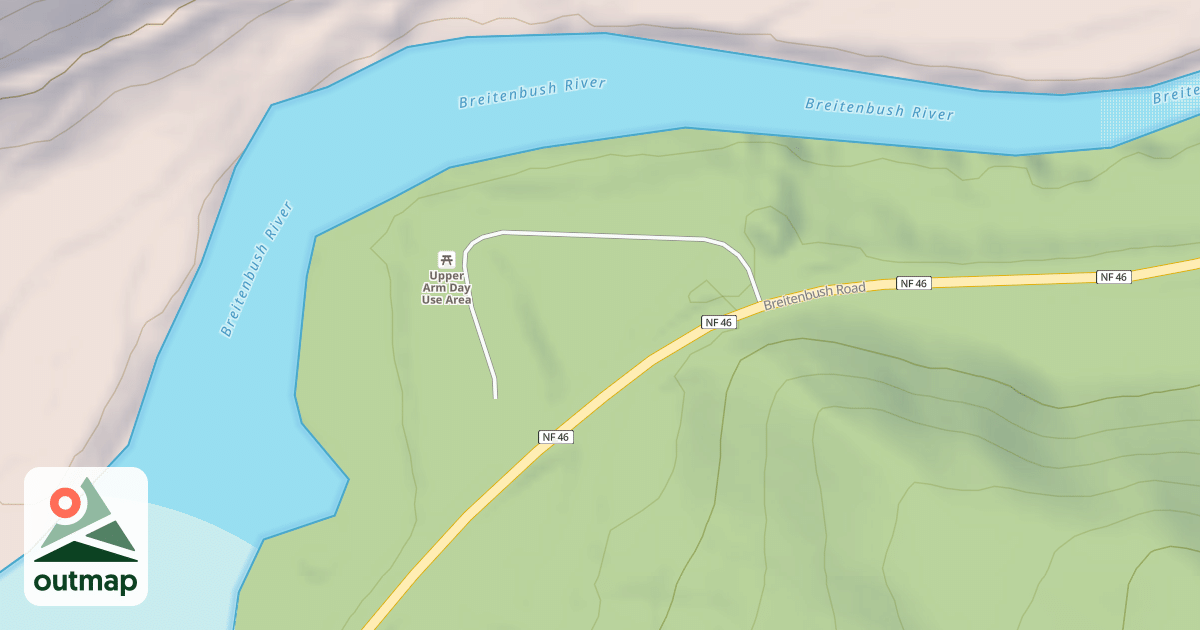 Map of UPPER ARM CAMPGROUND