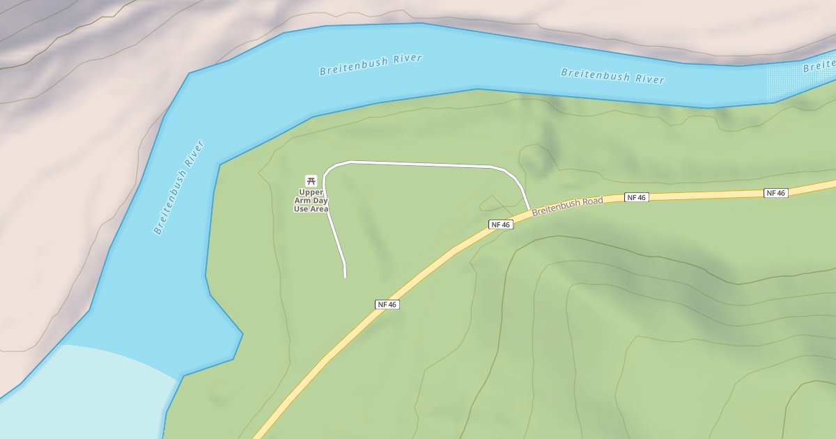 Map preview of UPPER ARM CAMPGROUND