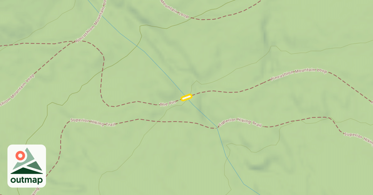 Map of Pincushion Mountain Loop