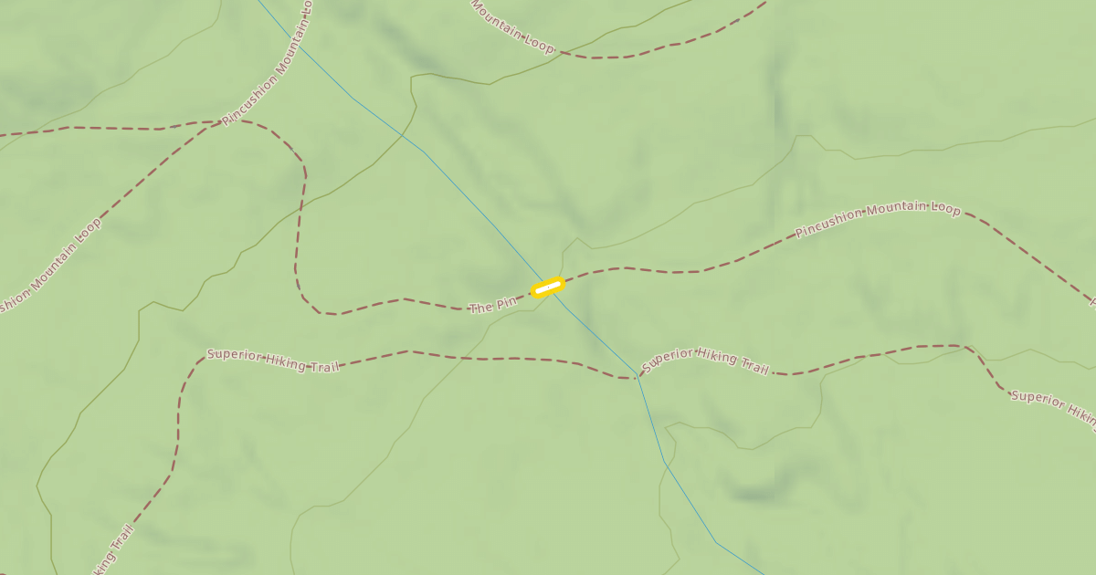 Map preview of Pincushion Mountain Loop