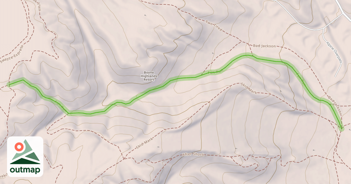 Map of Fun Run