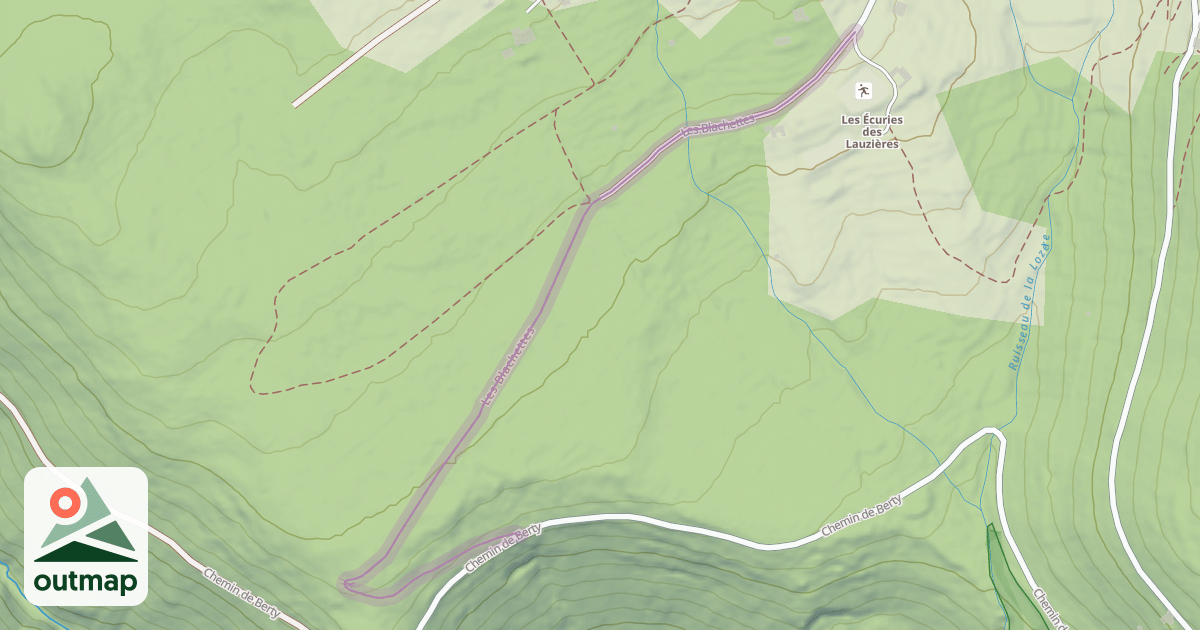 Map of Les Blachettes