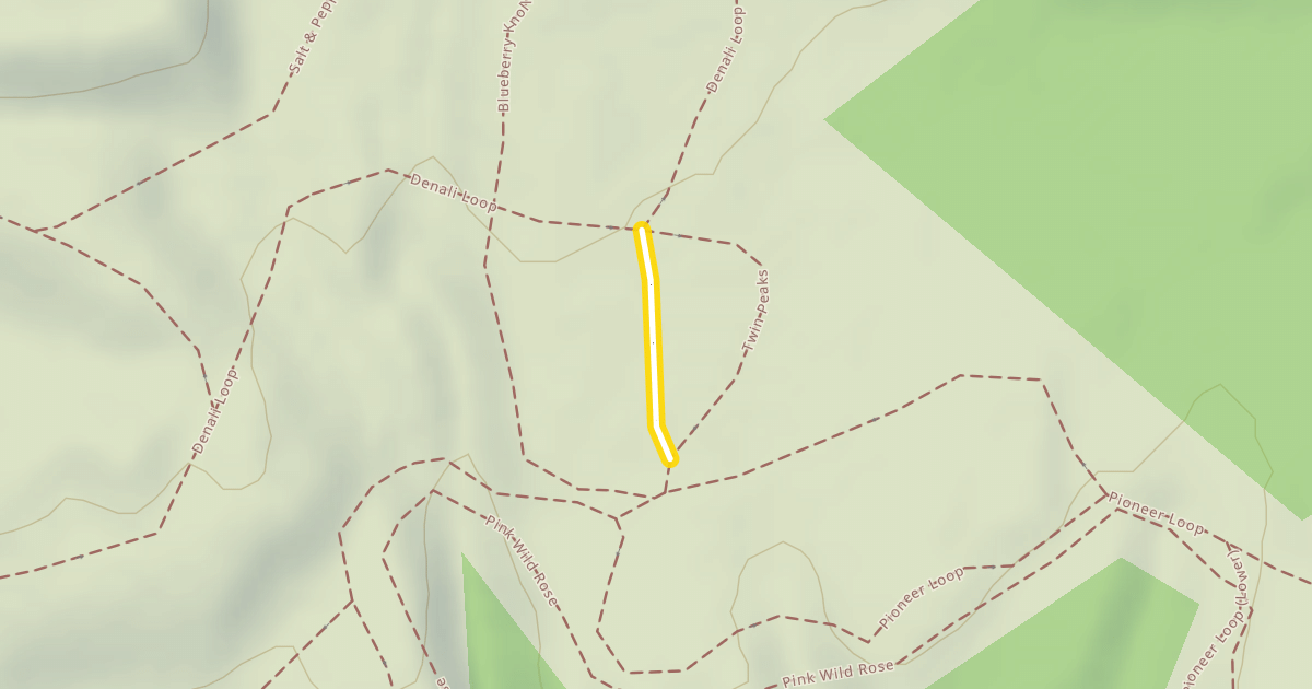 Map preview of Terrain Park Trail