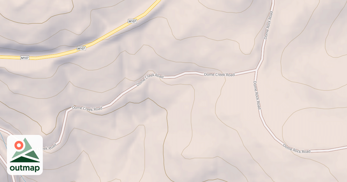 Map of DOME CREEK