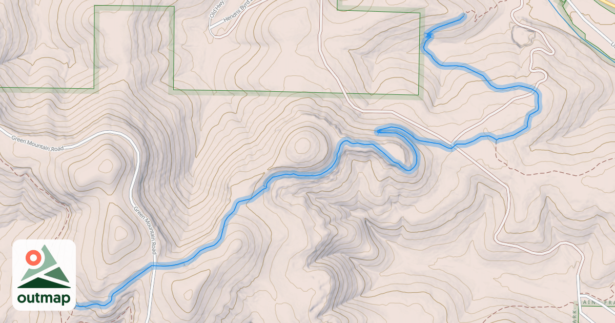 Map of Scrappy Mountain Loop - Section 1