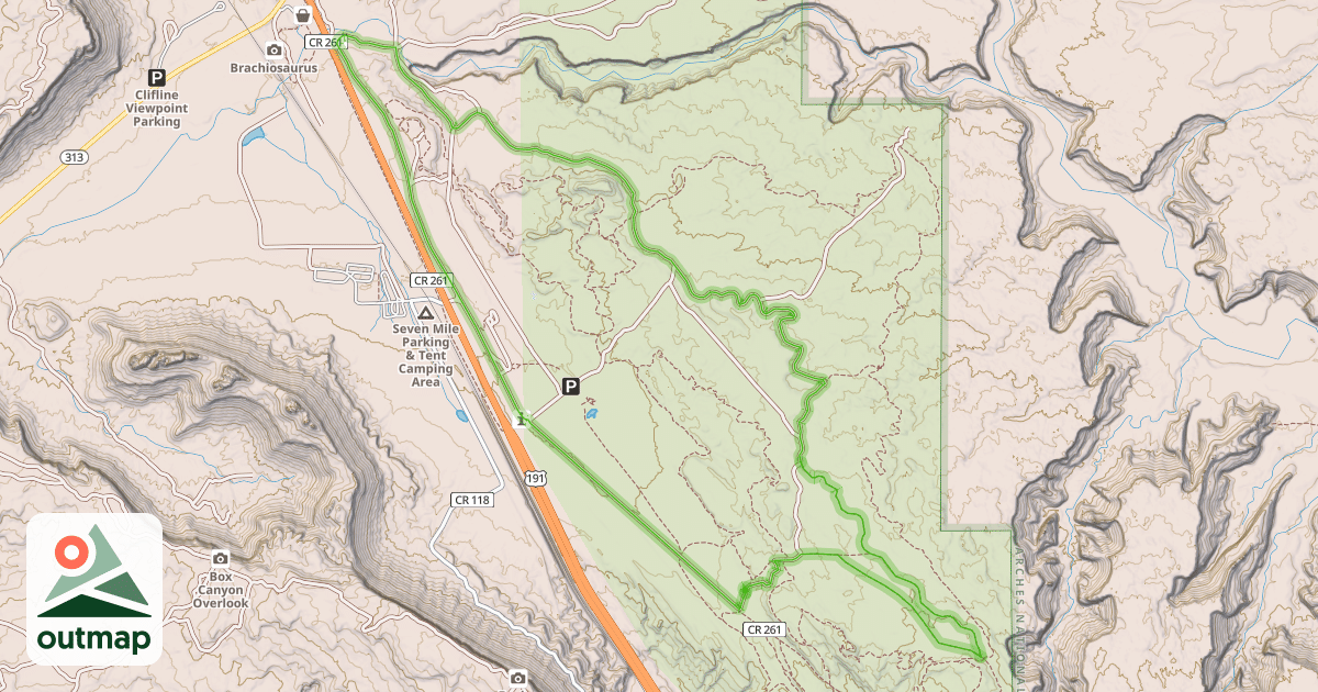 Map of Bar M Loop