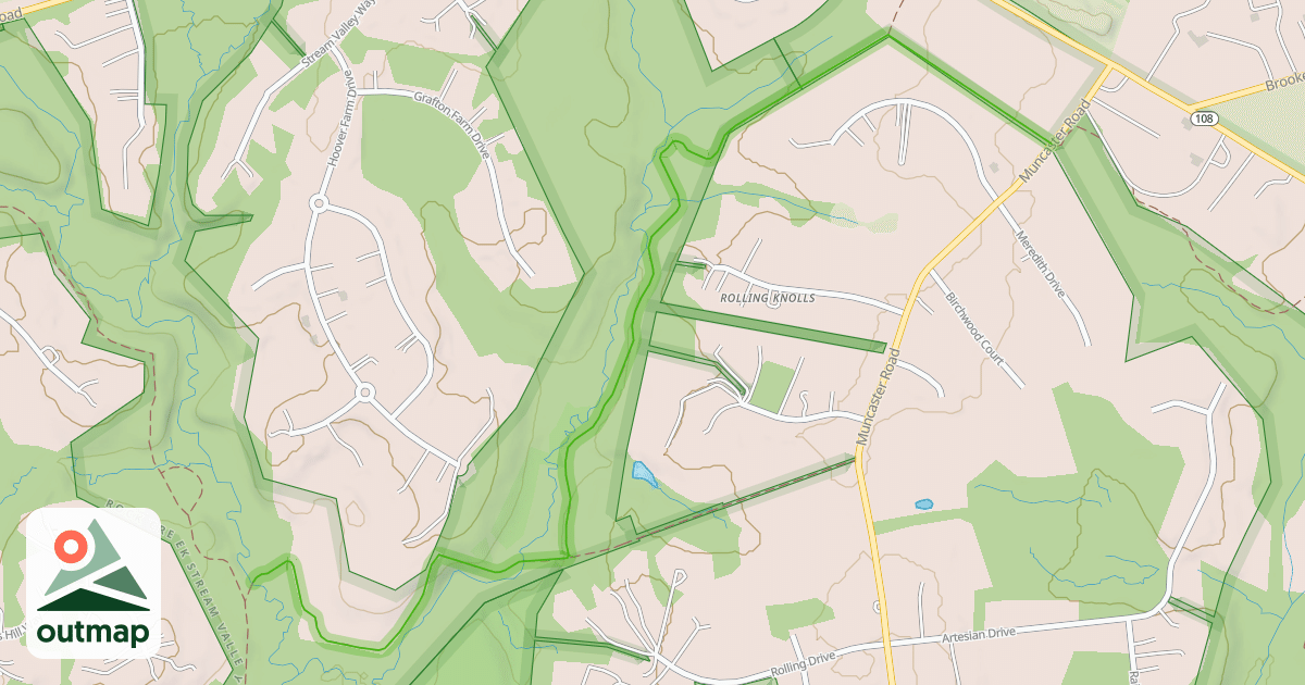 Map of Upper Rock Creek Trail