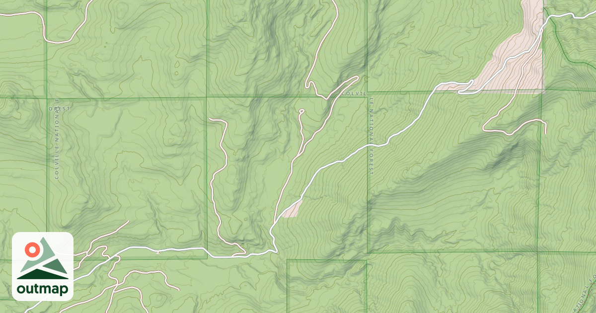 Map of EAST BRANCH LECLERC CREEK