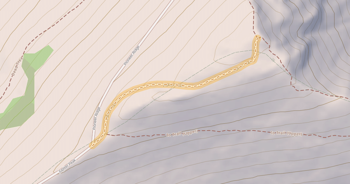 Map preview of Jupiter Peak