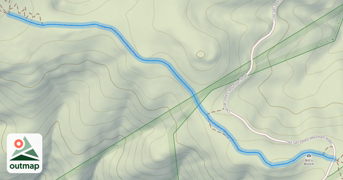 Map of San Pedro Mountain Trail