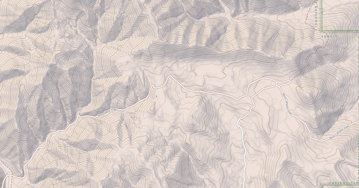 Map preview of Boundary Trail