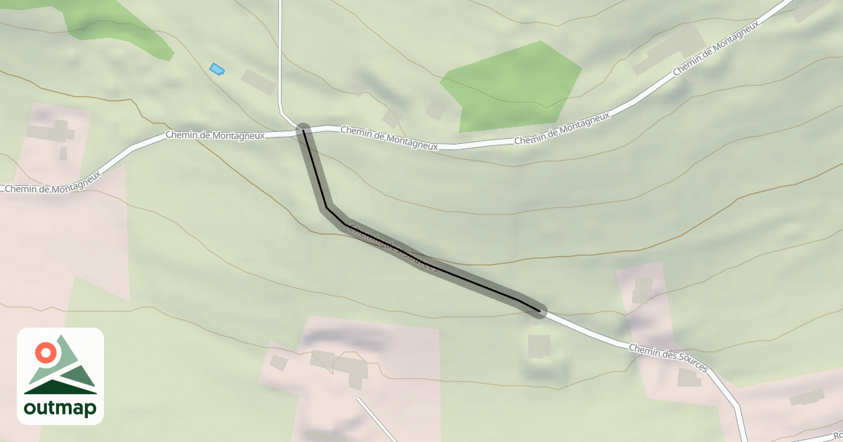 Map of Chemin des Sources