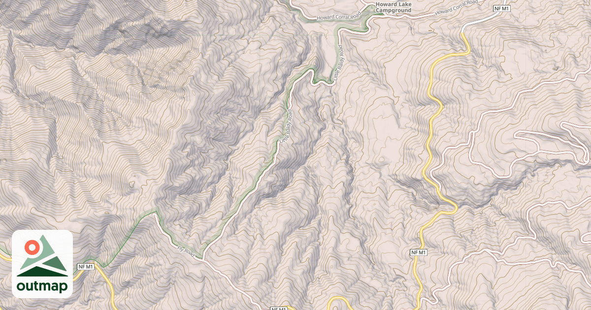 Map of LITTLE BALDY