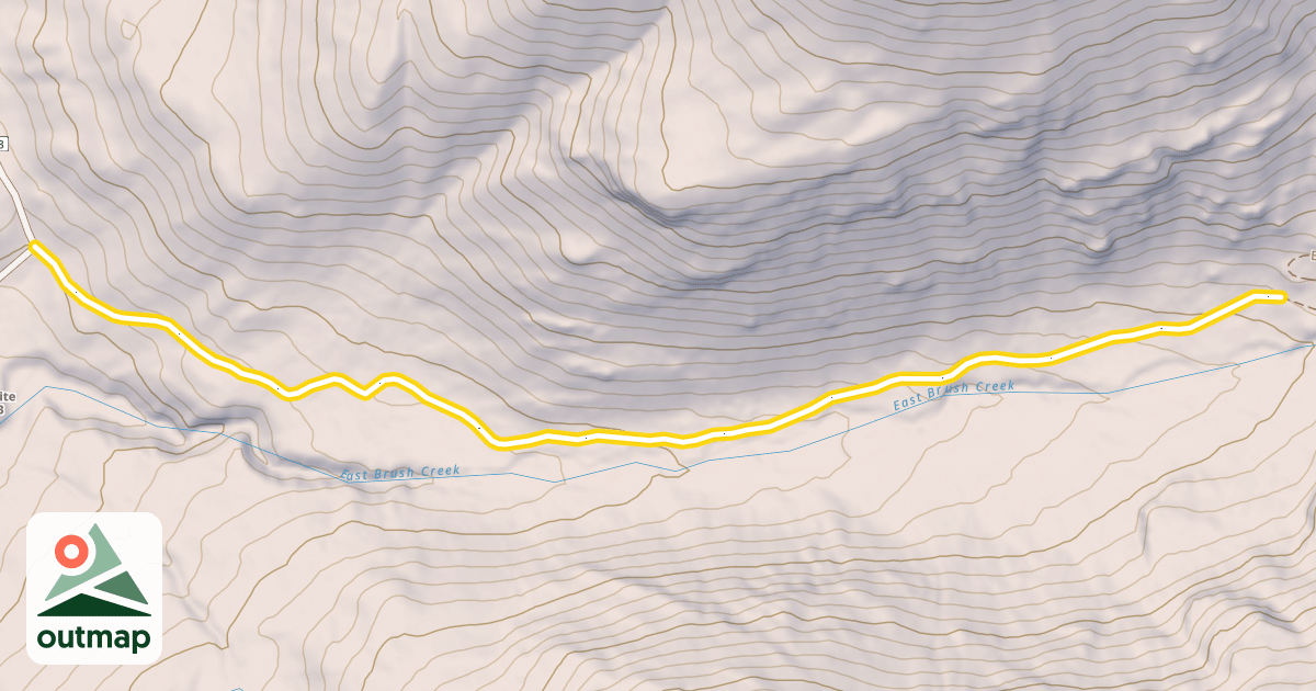 Map of East Brush Road