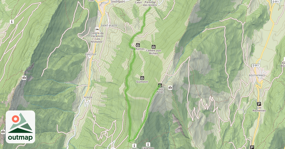 Map of La Sciaz