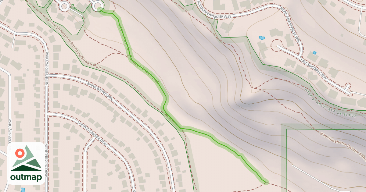 Map of #19A Shoshone-Bannock Tribes Trail