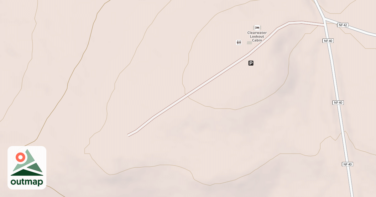 Map of CLEARWATER LOOKOUT
