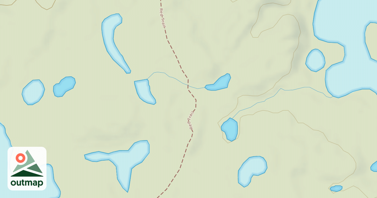 Map of Bald Mountain Rec. Area - Red Trail