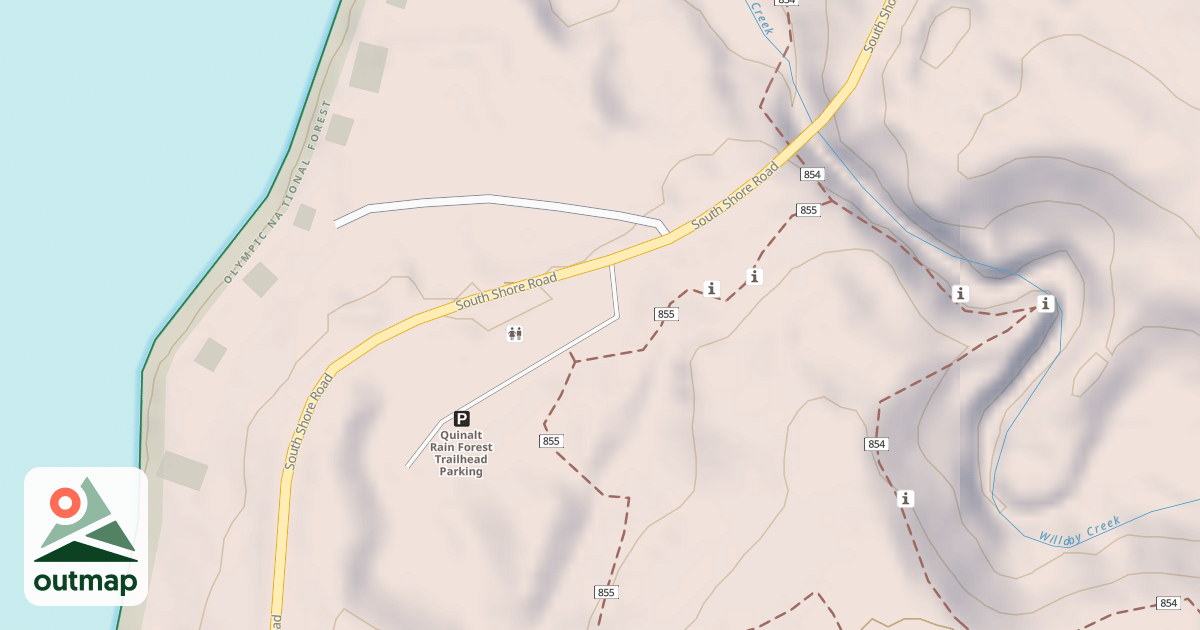 Map of RAIN FOREST INTERPRETIVE TRAIL