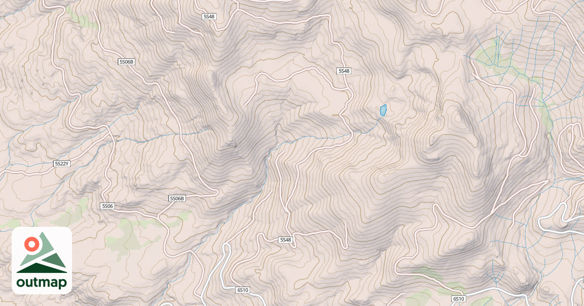Map of BIG CREEK FIRE ROAD