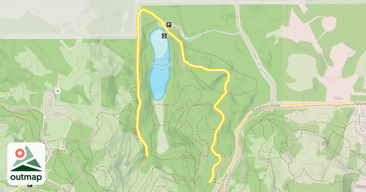 Map of Lake Loop