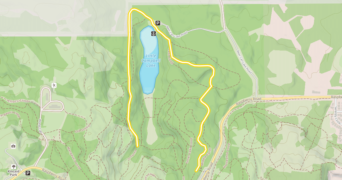 Map preview of Lake Loop