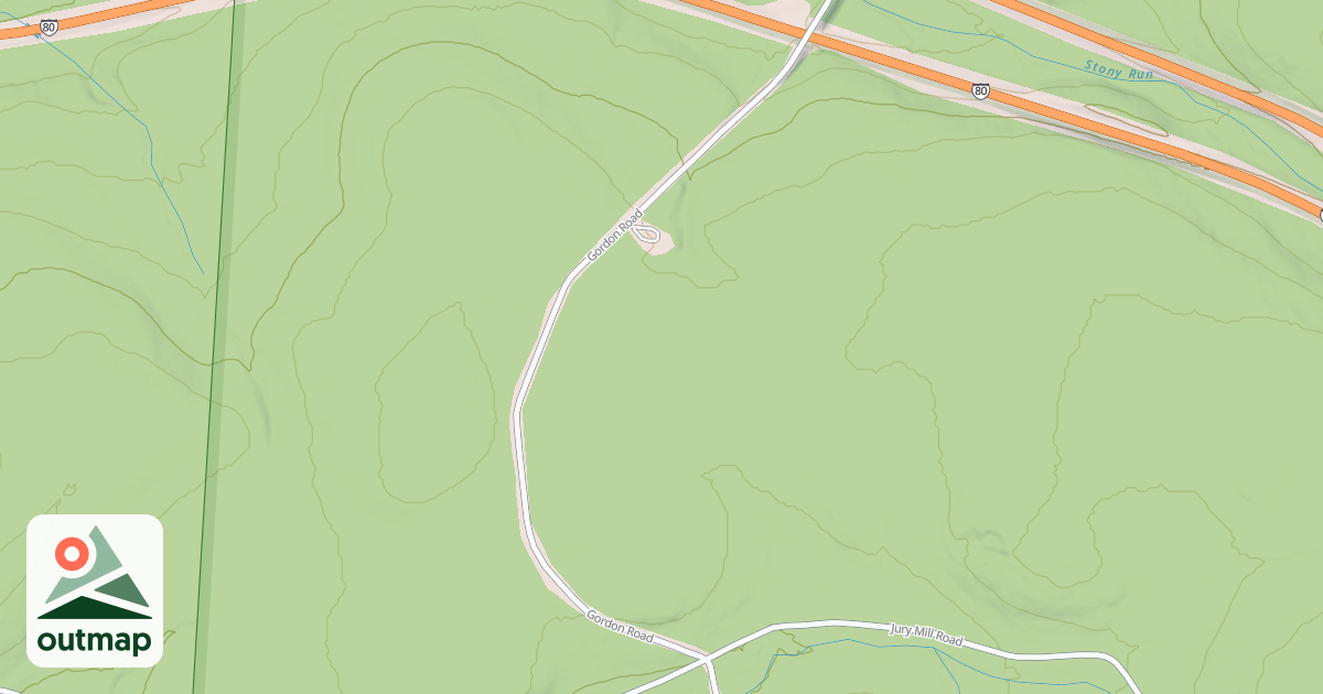 Map of S.B. Elliott State Park Snowmobile Trails