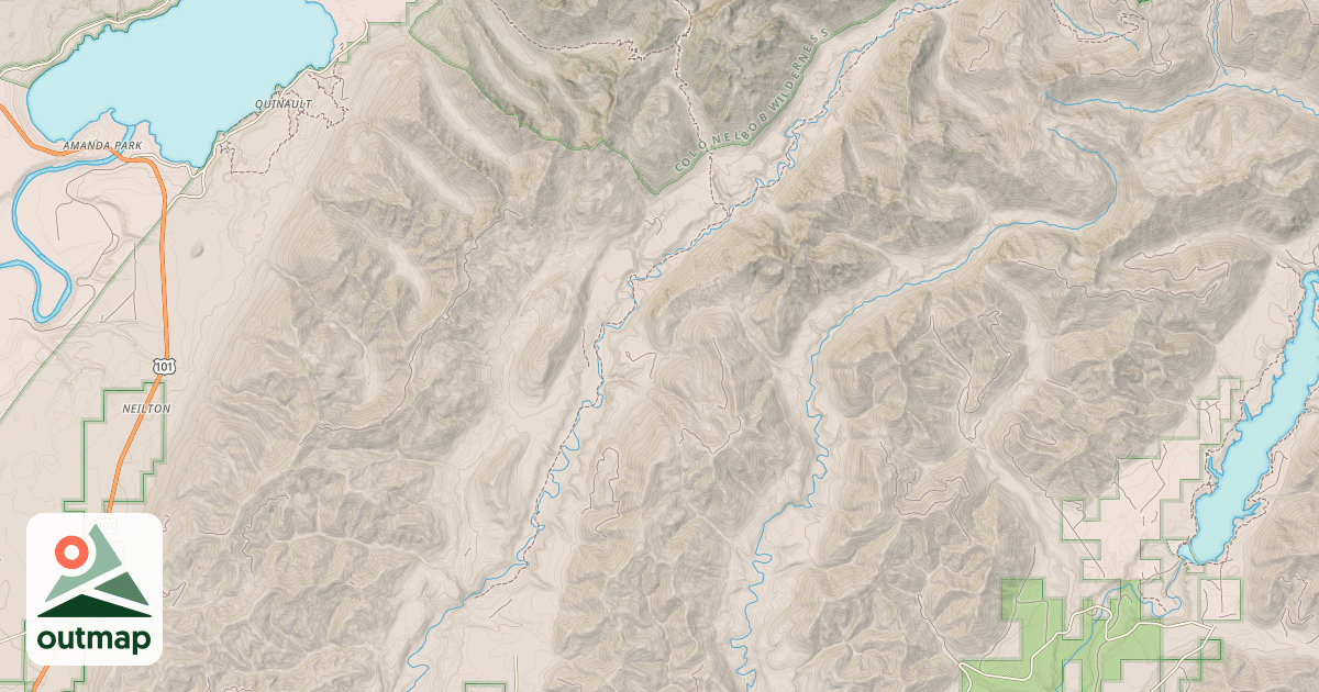 Map of PETES CRK TRL & CG ROAD
